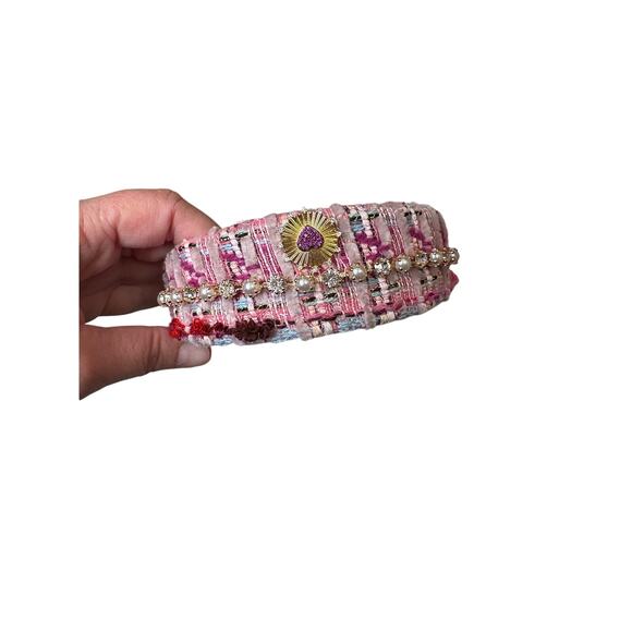 Minime Paris Handmade Headband 3 Rows Pink main image 4